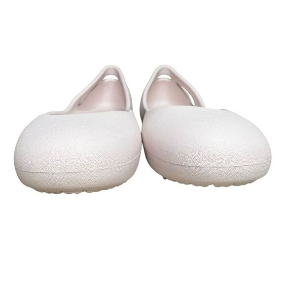 Crocs Women’s 8 Kadee Ballet Flats Barely Pink Comfort Shoes - Picture 8 of 8